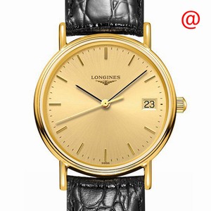 Longines L4.320.2.32.2 PRESENCE Quartz PVD Gold 