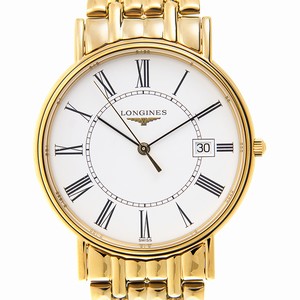 Longines L4.790.2.11.8 PRESENCE Quartz Gold-Plated & Stainless Steel 