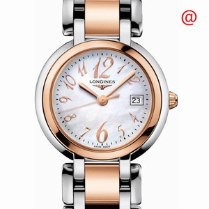 Longines L8.112.5.83.6 PRIMA LUNA Quartz 18kt Rose Gold & Steel 