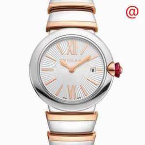 Bulgari 102193 LVCEA Quartz 18kt Rose Gold & Steel 