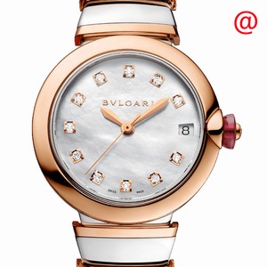 Bulgari 102198 LVCEA Automatic 18kt Rose Gold & Steel 