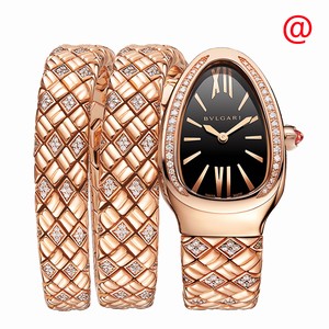 Bulgari 103252 SERPENTI SPIGA Quartz 18kt Rose Gold & Diamonds 