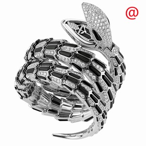 Bulgari 102144 SERPENTI SECRET Quartz 18kt White Gold 