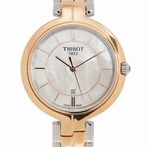 Tissot T094.210.22.111.00 FLAMINGO Quartz Gold-Plated & Stainless Steel 
