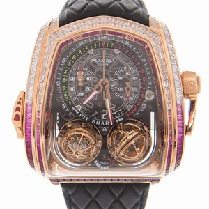 Jacob & Co TT800.40.BR.AA.AWA4S TWIN TURBO Manual Wind 18kt Rose Gold & Diamonds