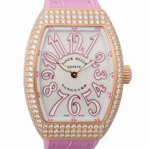 Franck Muller V 32 QZ D (5N.RS) VANGUARD Quartz 18kt Rose Gold & Diamonds 