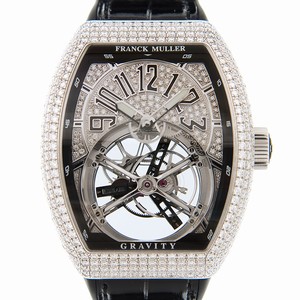 Franck Muller V 45 T GRAVITY CS D CD (OG.NR) VANGUARD Manual Wind 18kt White Gold & Diamond 