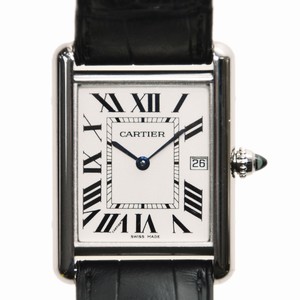 Cartier W1540956 TANK Quartz 18kt White Gold 