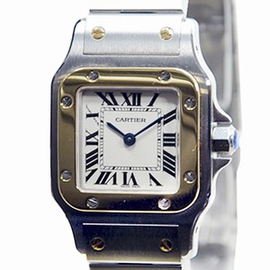 Cartier W20012C4 SANTOS Quartz 18kt Gold & Steel 