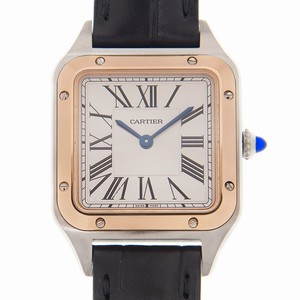 Cartier W2SA0012 SANTOS Quartz 18kt Rose Gold & Steel 