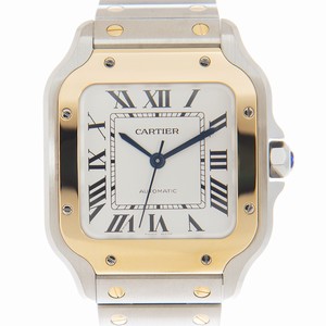 Cartier W2SA0016 SANTOS Automatic 18kt Gold & Steel 