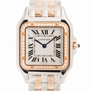 Cartier W3PN0007 PANTHeRE DE CARTIER Quartz 18kt Rose Gold & Steel 