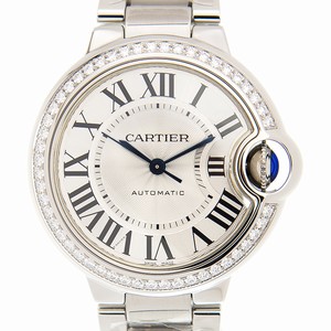 Cartier W4BB0016 BALLON BLEU Automatic Stainless Steel & Diamonds 