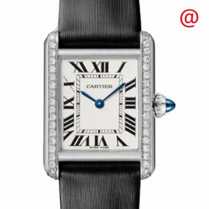 Cartier W4TA0016 TANK Quartz Stainless Steel & Diamonds 