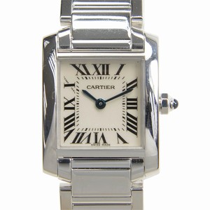 Cartier W50012S3 TANK Quartz 18kt White Gold 