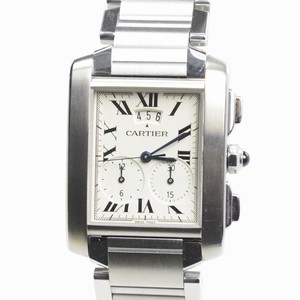 Cartier W51024Q3 TANK Quartz Stainless Steel 