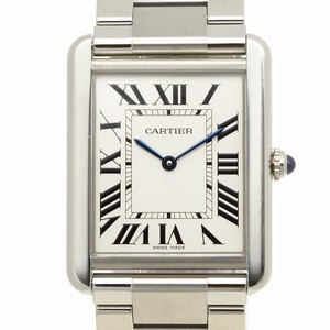 Cartier W5200014 TANK Quartz Stainless Steel 
