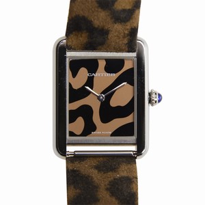 Cartier W5200015 TANK Quartz Stainless Steel 