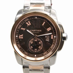 Cartier W7100050 CALIBRE DE CARTIER Automatic 18kt Rose Gold & Steel 