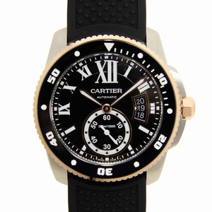 Cartier W7100055 CALIBRE DE CARTIER Automatic 18kt Rose Gold & Steel 