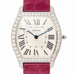 Cartier WA501009 TORTUE Manual Wind 18kt White Gold & Diamond 