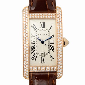 Cartier WB704751 TANK Automatic 18kt Rose Gold & Diamonds 