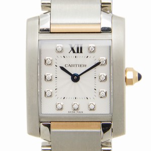 Cartier WE110004 TANK Quartz Stainless Steel 
