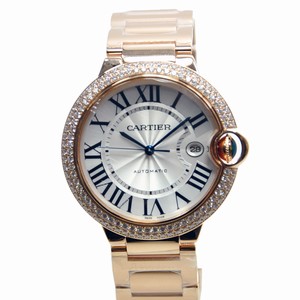 Cartier WE9008Z3 BALLON BLEU Automatic 18kt Rose Gold & Diamonds 
