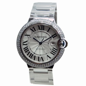 Cartier WE9009Z3 BALLON BLEU Automatic 18kt White Gold & Diamond 