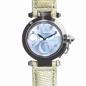 Cartier WJ123121 PASHA DE CARTIER Quartz 18kt White Gold 