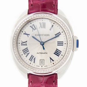 Cartier WJCL0014 CLe DE CARTIER Automatic 18kt White Gold & Diamond 