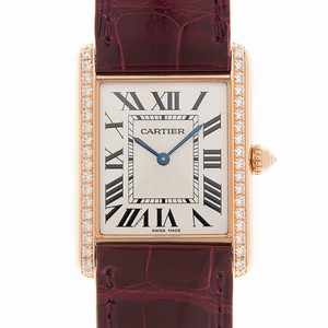 Cartier WJTA0014 TANK Manual Wind 18kt Rose Gold & Diamonds 