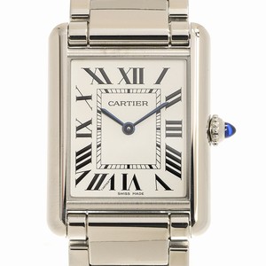 Cartier WSTA0052 TANK Quartz Stainless Steel 